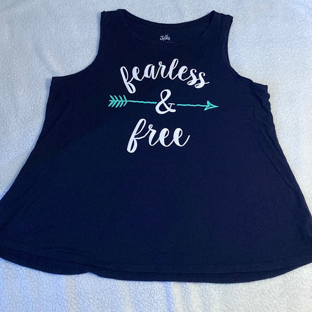 Justice Slogan Tank Top